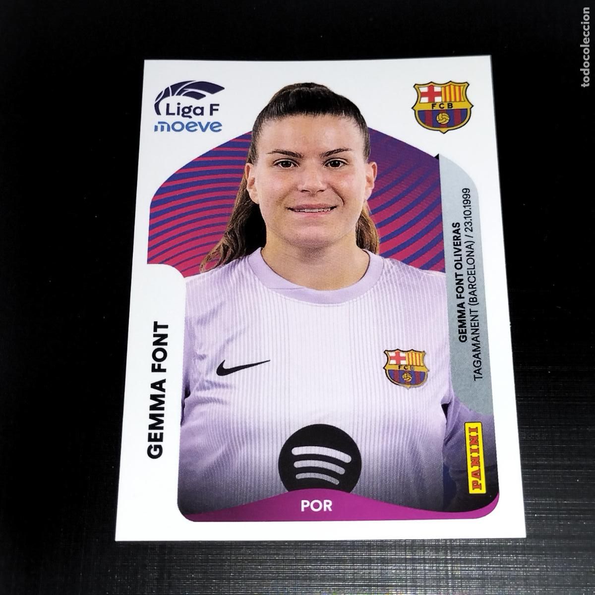 Cromos de f&uacute;tbol: 85 GEMMA FONT FC BARCELONA CROMOS LIGA F MOEVE FEMENINA PANINI 2025 2026 25 26
