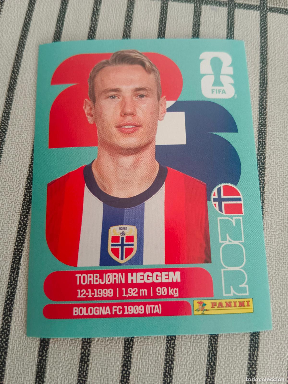Cromos de f&uacute;tbol: MUNDIAL 2026 ESTADOS UNIDOS USA MEXICO MEJICO CANADA NOR 8 NOR8 TORBJORN HEGGEM NORUEGA FIFA