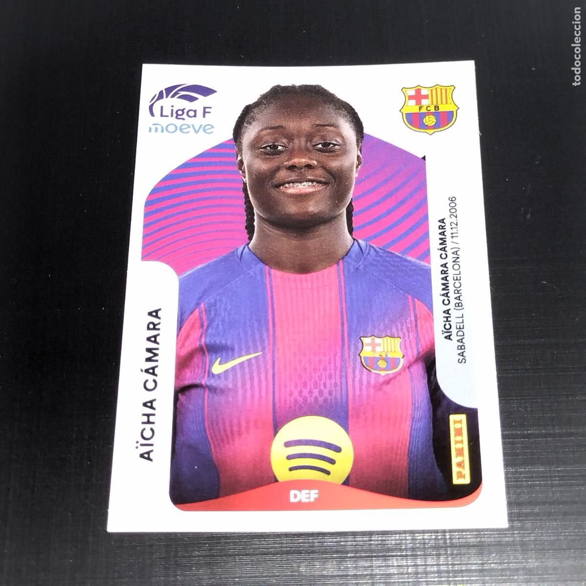 Cromos de f&uacute;tbol: 87 B AICHA CAMARA FC BARCELONA CROMOS LIGA F MOEVE FEMENINA PANINI 2025 2026 25 26