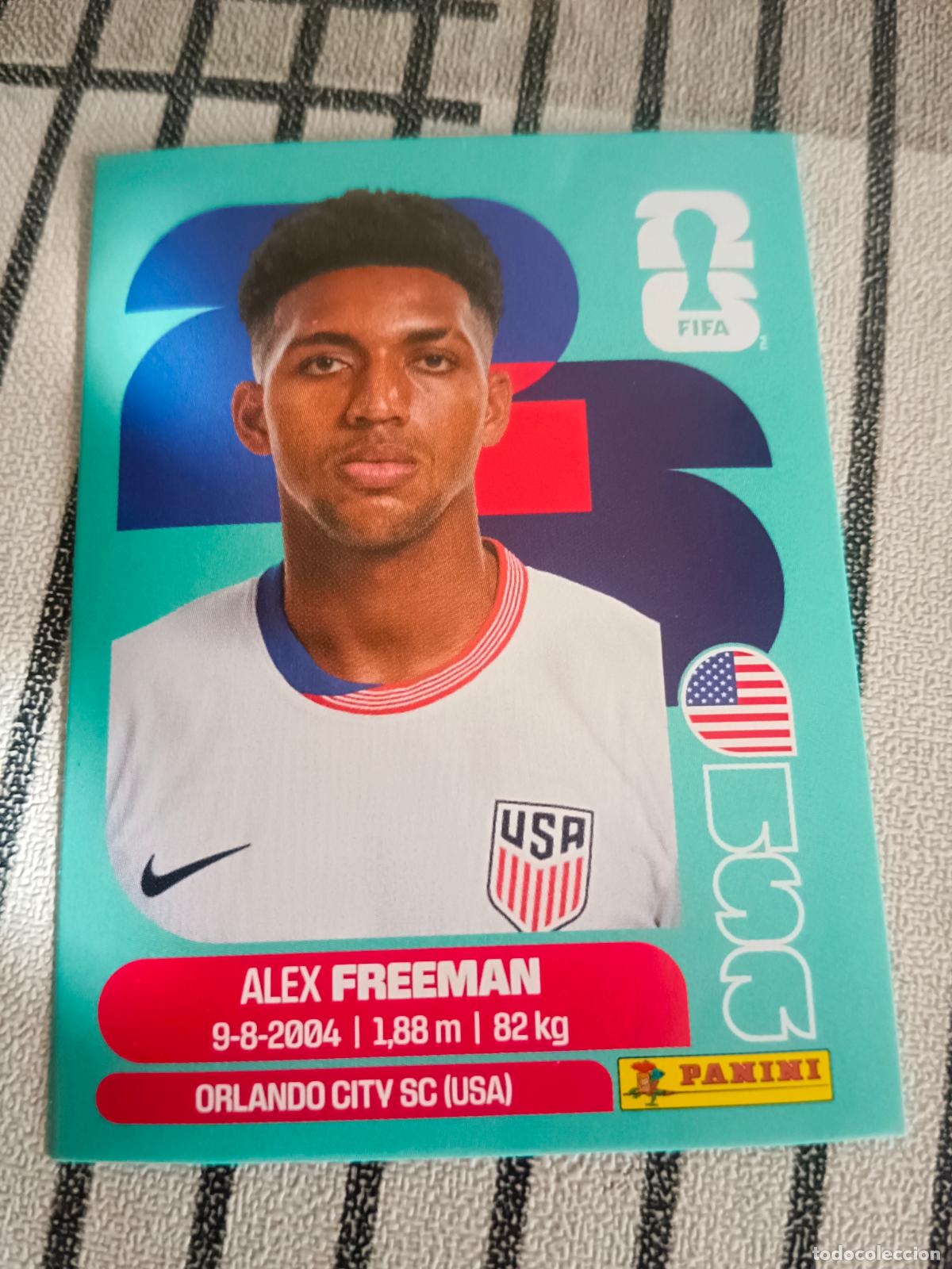 Cromos de f&uacute;tbol: MUNDIAL 2026 ESTADOS UNIDOS USA MEXICO MEJICO CANADA USA 6 USA6 ALEX FREEMAN ESTADOS UNIDOS FIFA