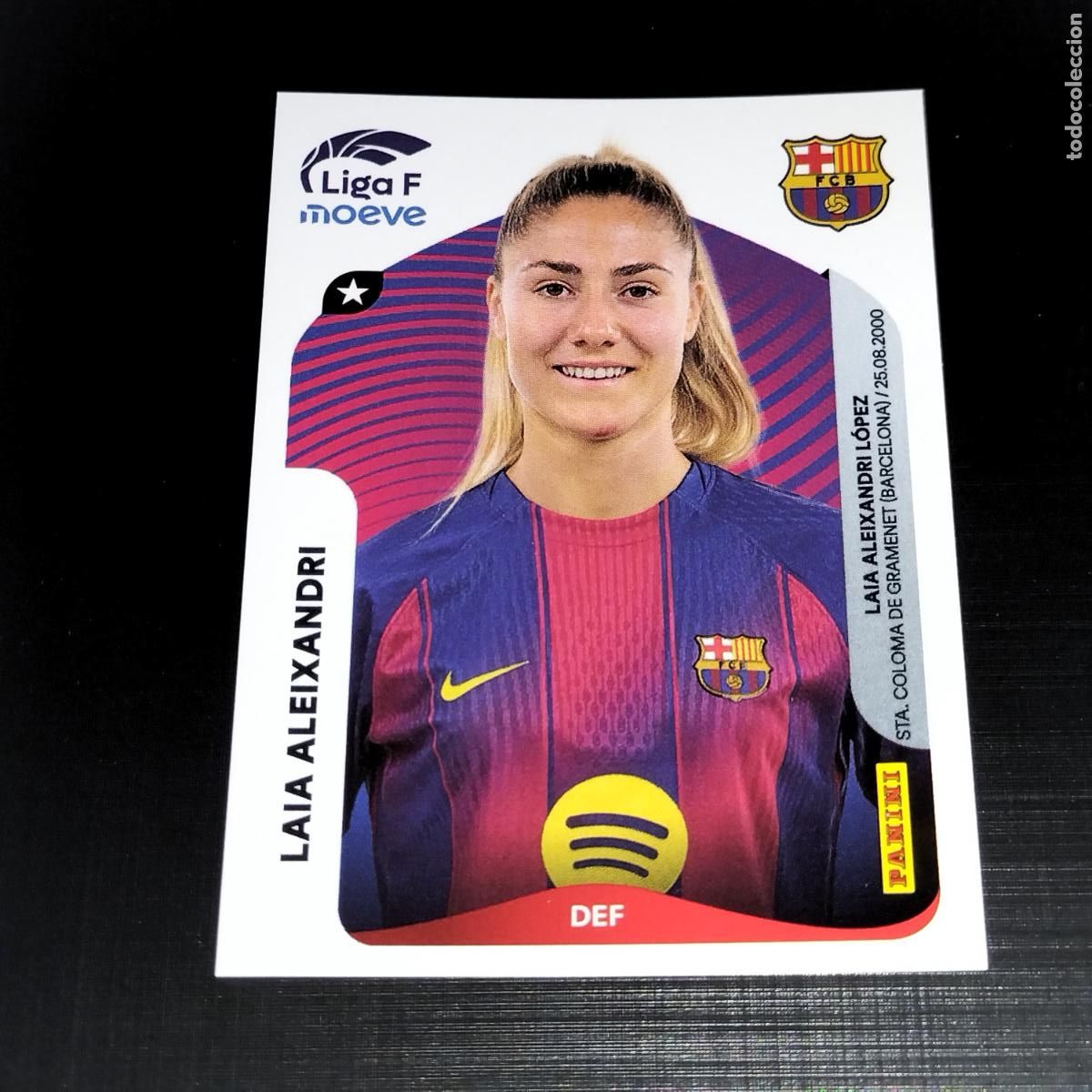 Cromos de f&uacute;tbol: 89 LAIA ALEIXANDRI FC BARCELONA CROMOS LIGA F MOEVE FEMENINA PANINI 2025 2026 25 26
