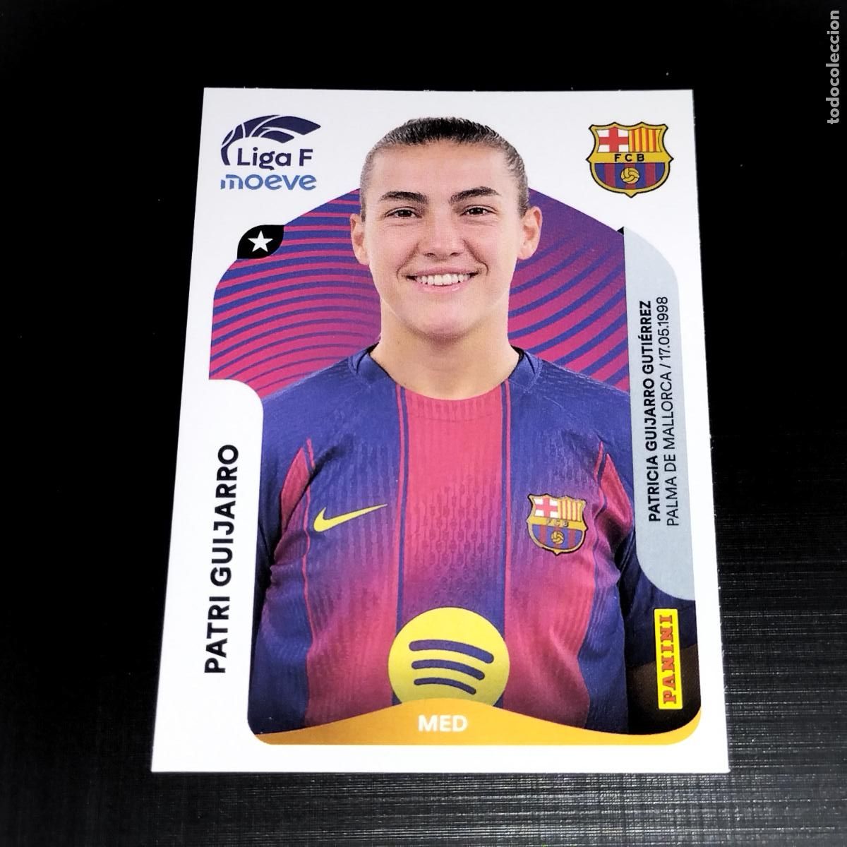 Cromos de f&uacute;tbol: 92 PATRI GUIJARRO FC BARCELONA CROMOS LIGA F MOEVE FEMENINA PANINI 2025 2026 25 26