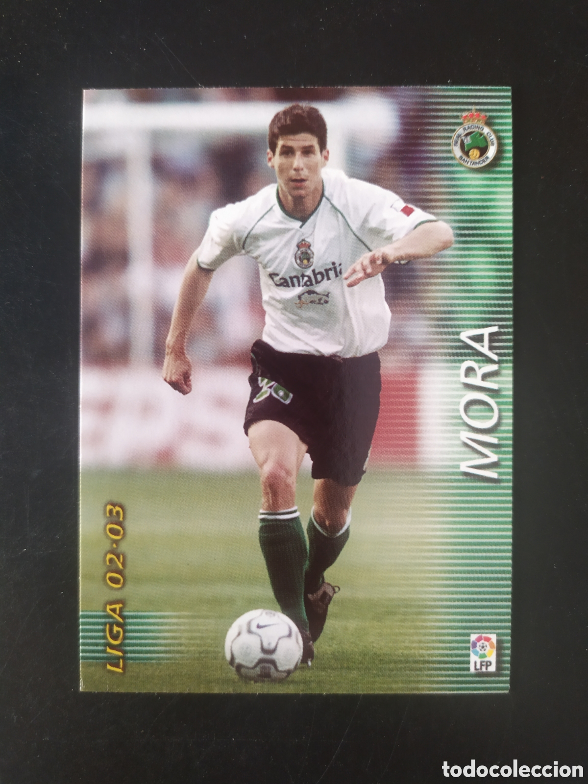 Cromos de f&uacute;tbol: Megafichas 2002 2003 02 03 panini Mora n&deg; 222 Racing Santander megacracks