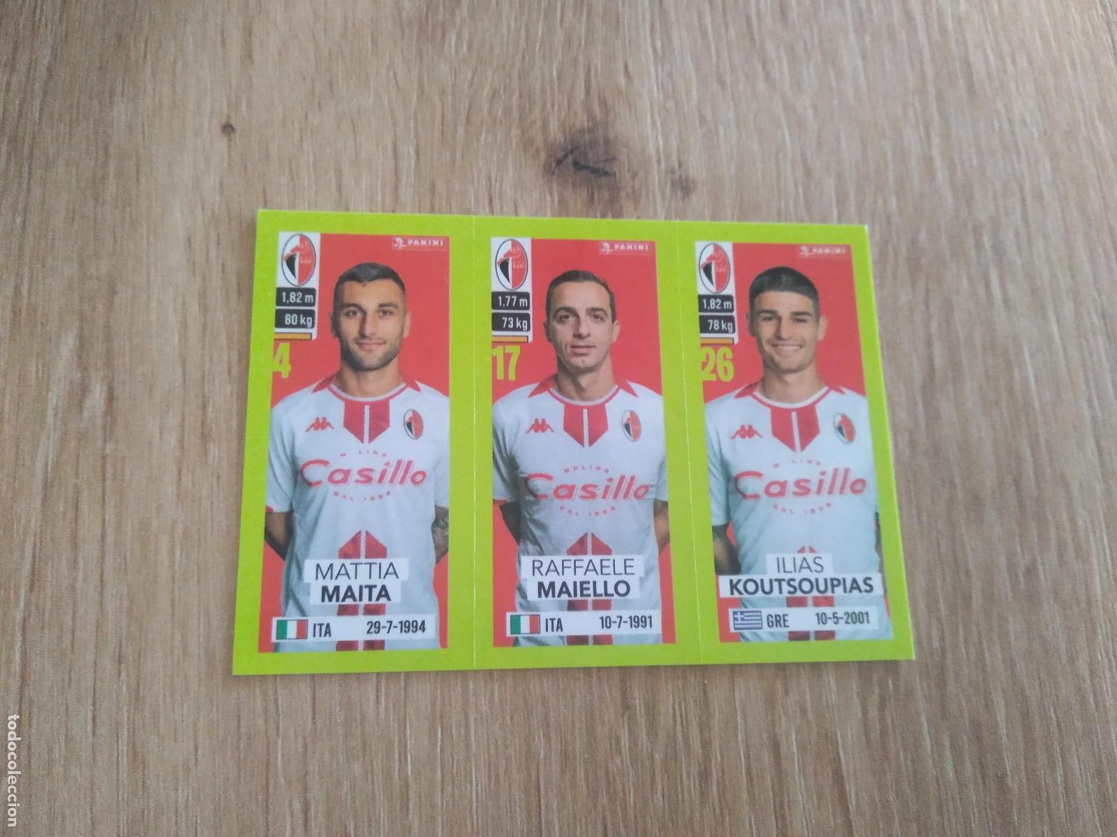 Cromos de f&uacute;tbol: 526 MAITA MAIELLO KOUTSOUPIAS BARI CROMO FUTBOL PANINI LIGA ITALIA 23-24 CALCIATORI 2023-2024