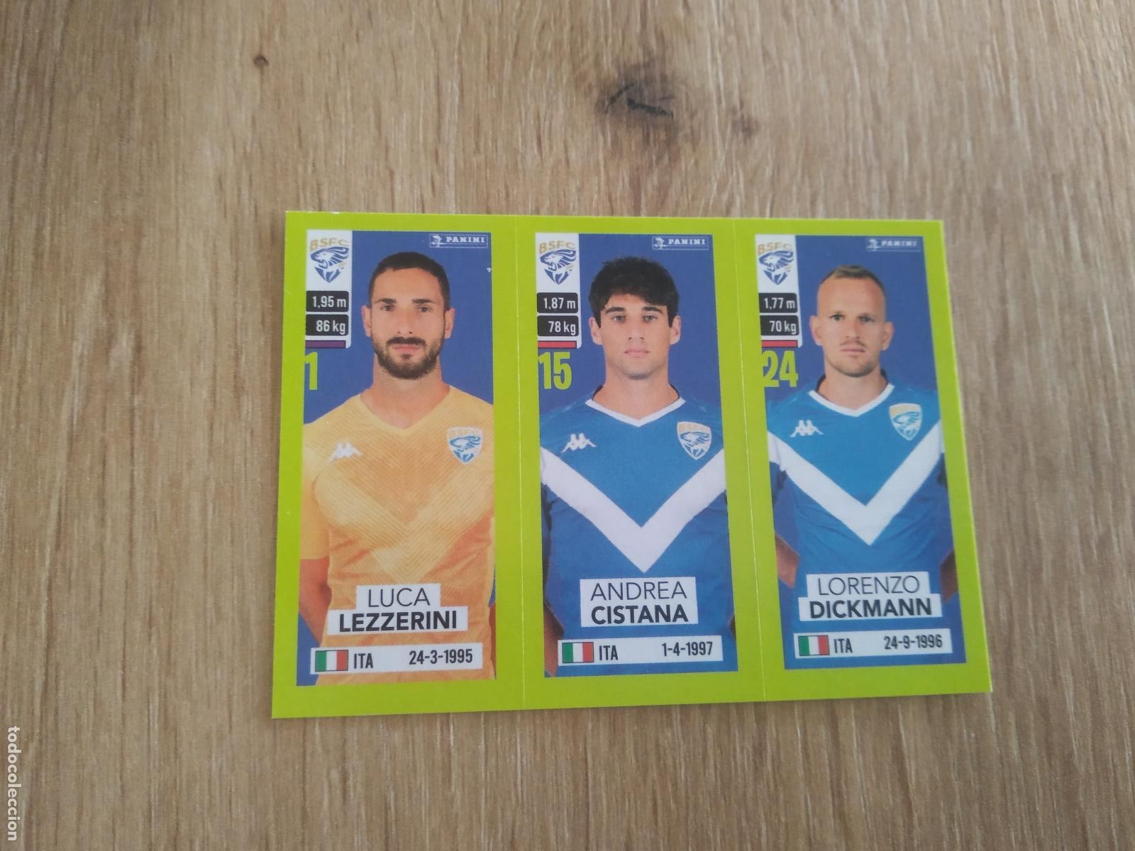 Cromos de f&uacute;tbol: 531 LEZZERINI CISTANA DICKMANN BRESCIA CROMO FUTBOL PANINI LIGA ITALIA 23-24 CALCIATORI 2023-2024