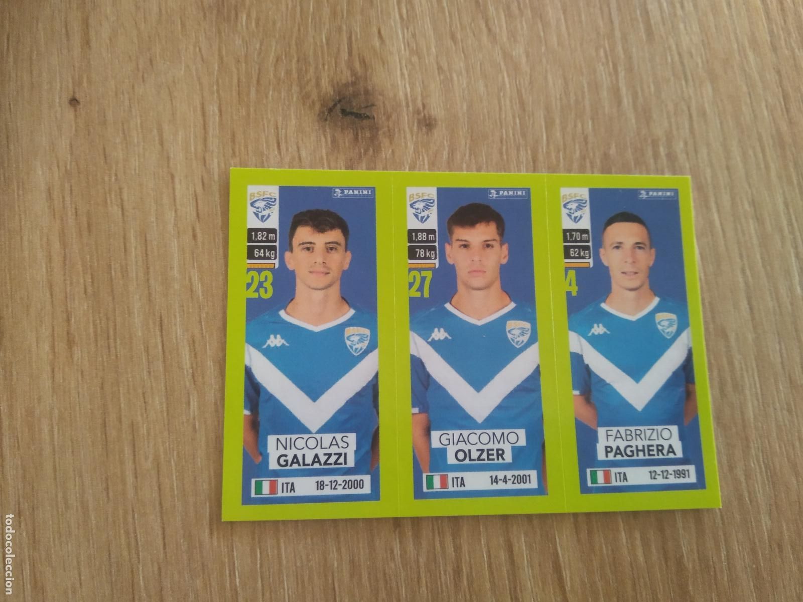 Cromos de f&uacute;tbol: 534 GALAZZI OLZER PAGHERA BRESCIA CROMO FUTBOL PANINI LIGA ITALIA 23-24 CALCIATORI 2023-2024