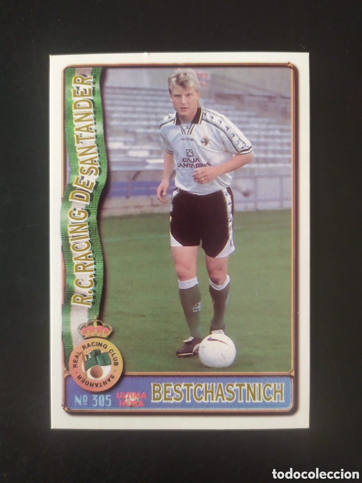 Cromos de f&uacute;tbol: Mundicromo fichas Liga 1996 1997 96 97 Bestchastnich ultima hora n&deg; 305 Racing Santander