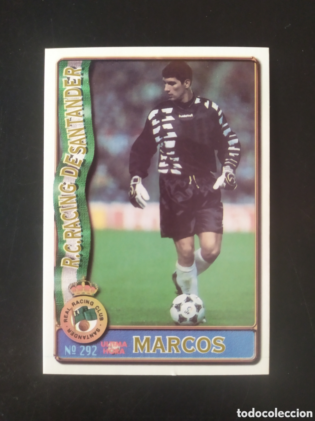 Cromos de f&uacute;tbol: Mundicromo fichas Liga 1996 1997 96 97 Marcos ultima hora n&deg; 292 Racing Santander