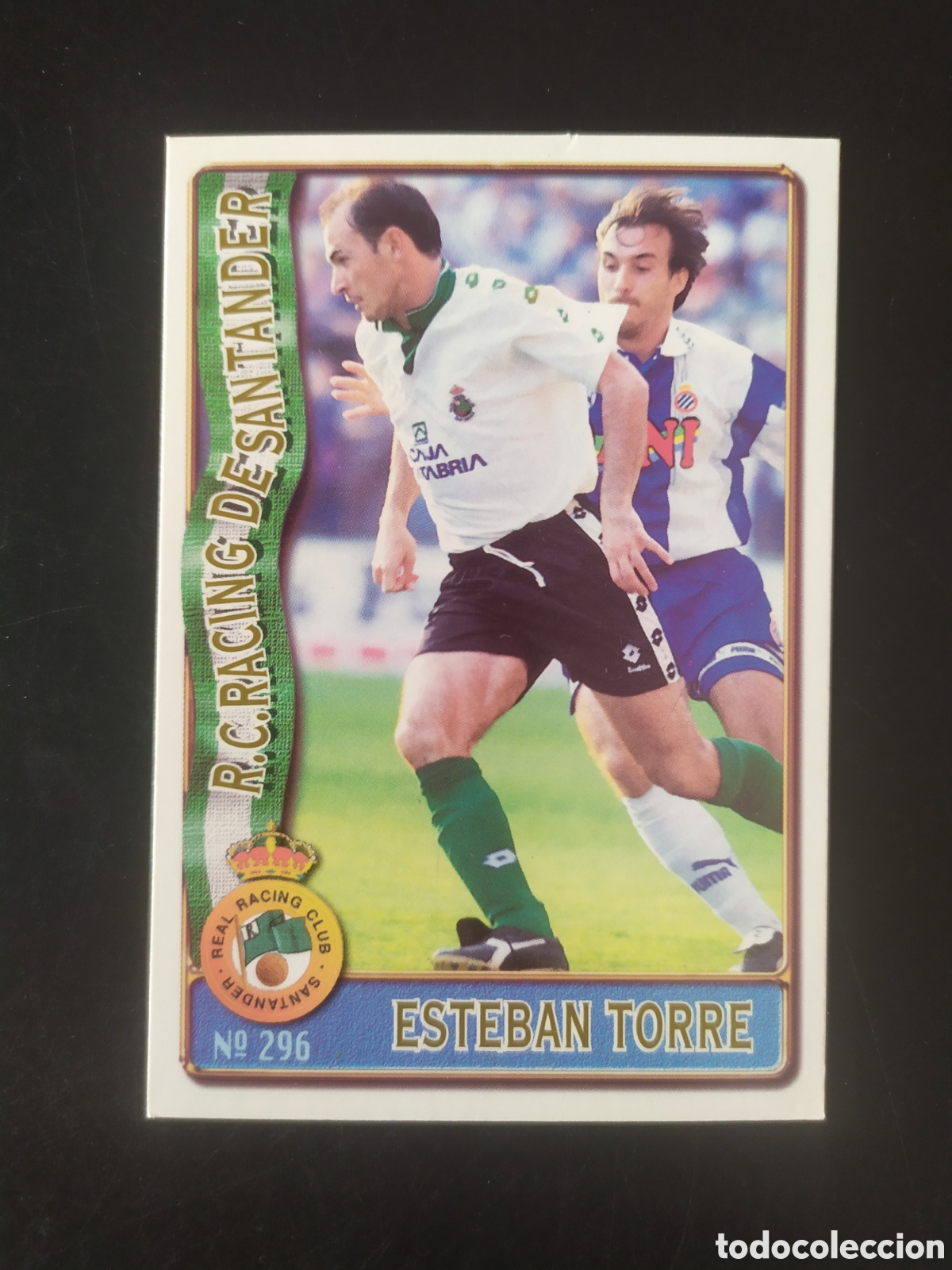 Cromos de f&uacute;tbol: Mundicromo fichas Liga 1996 1997 96 97 Esteban Torre n&deg; 296 Racing Santander