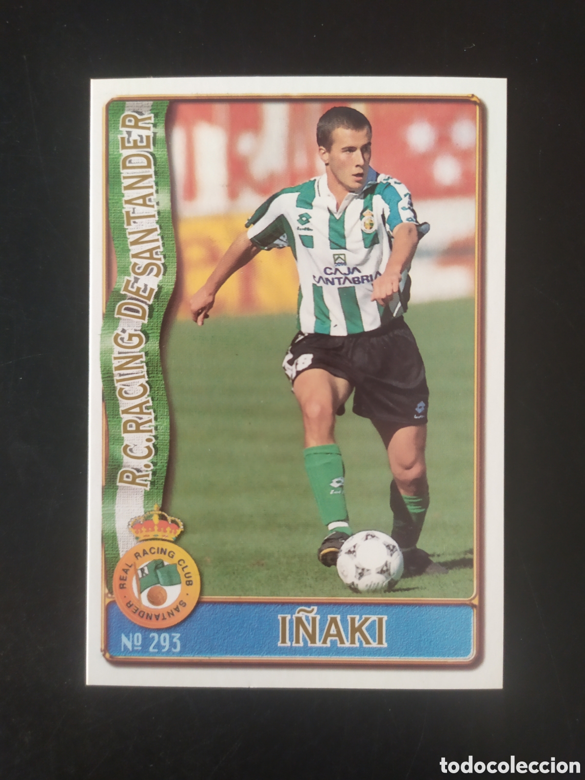 Cromos de f&uacute;tbol: Mundicromo fichas Liga 1996 1997 96 97 I&ntilde;aki n&deg; 293 Racing Santander