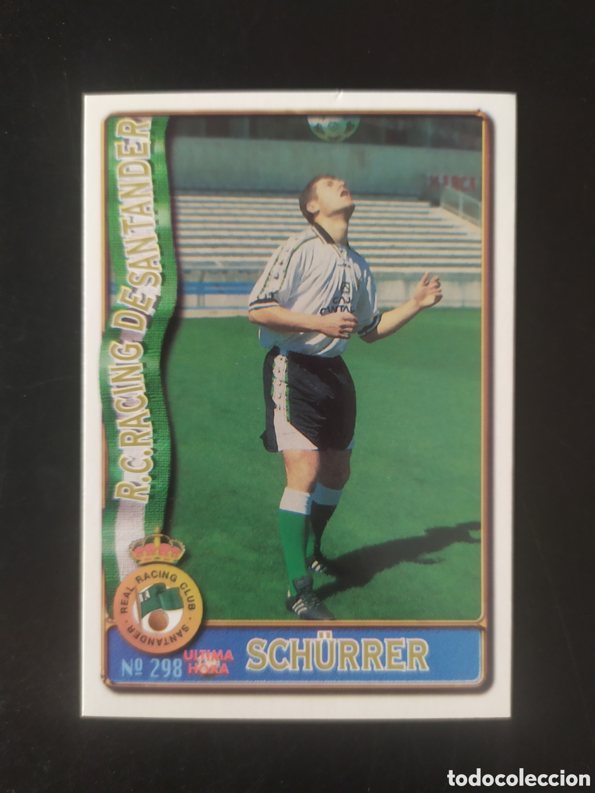 Cromos de f&uacute;tbol: Mundicromo fichas Liga 1996 1997 96 97 Schurrer ultima hora n&deg; 298 Racing Santander
