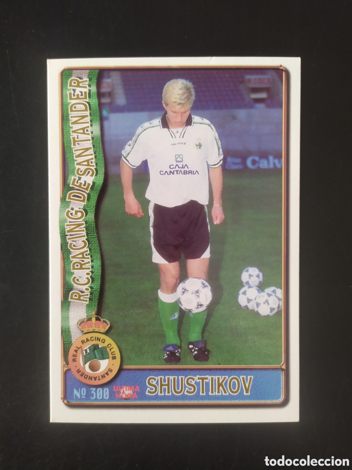 Cromos de f&uacute;tbol: Mundicromo fichas Liga 1996 1997 96 97 Shustikov ultima hora n&deg; 300 Racing Santander
