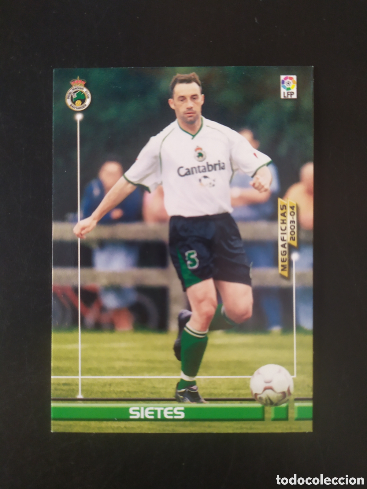 Cromos de f&uacute;tbol: Megafichas 2003 2004 03 04 panini Sietes n&deg; 243 Racing Santander megacracks