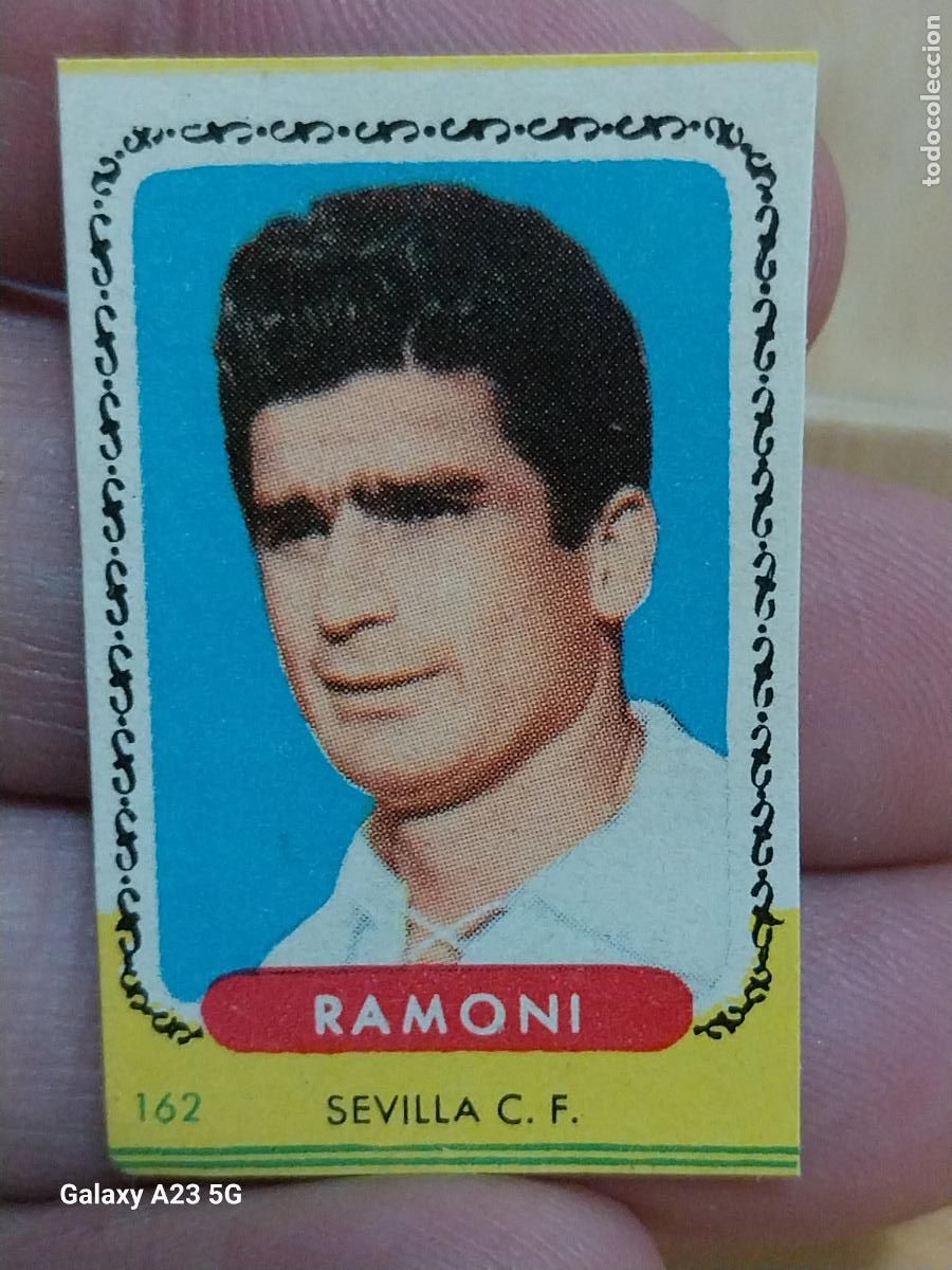 Cromos de f&uacute;tbol: RAMONI SEVILLA CF ED BRUGUERA CAMPEONES ESTE A&Ntilde;O 1955 55 56 CROMO 162 ORIGINAL SIN PEGAR NUNCA
