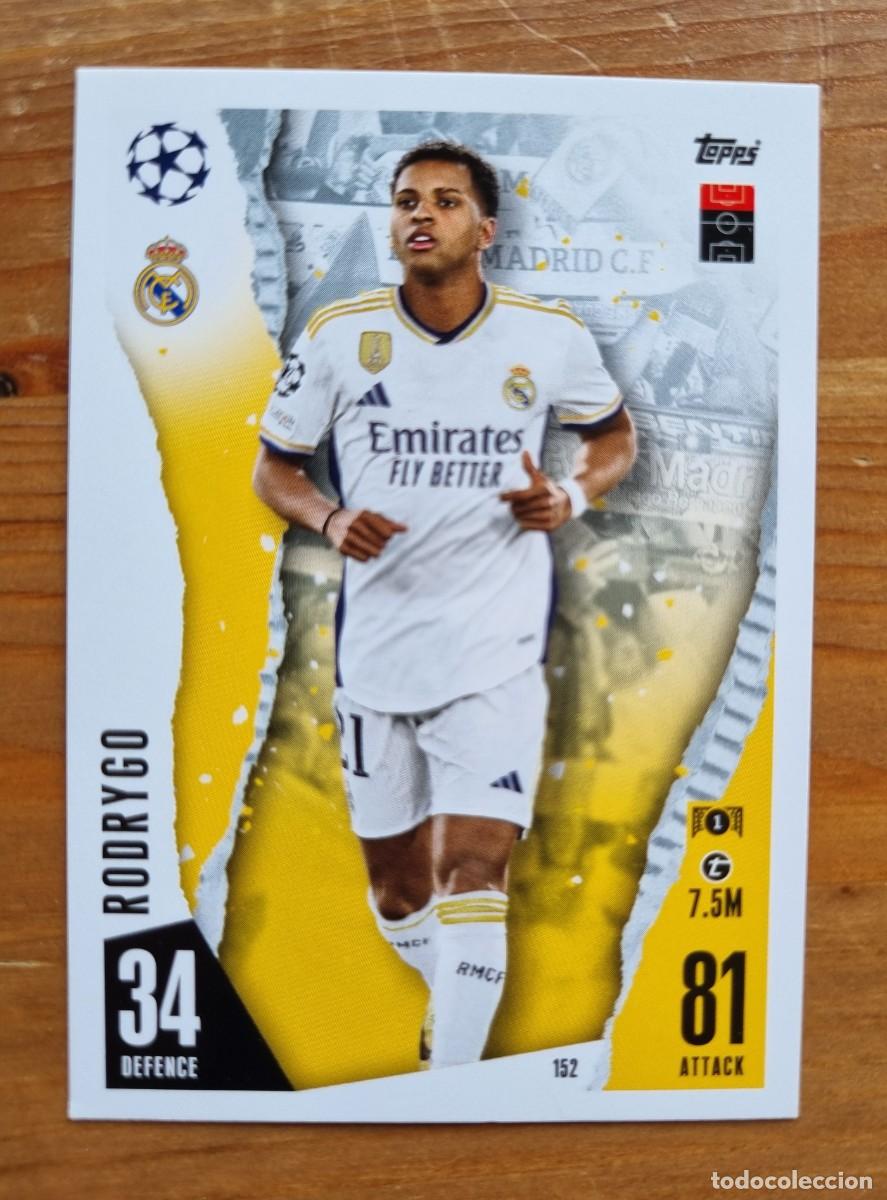 Cromos de f&uacute;tbol: 152 RODRYGO (Real Madrid CF). Match Attax 2023 2024 23 24 (Topps)