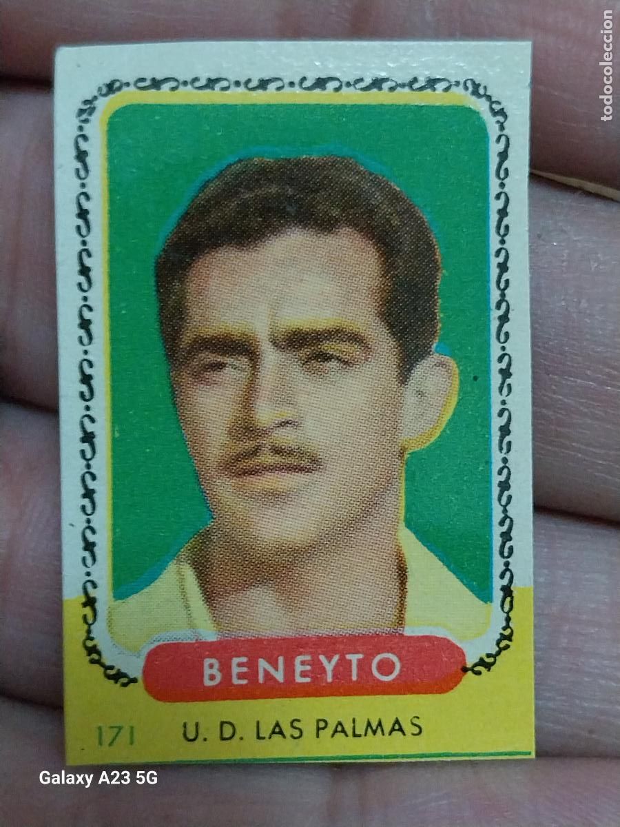 Cromos de f&uacute;tbol: BENEYTO LAS PALMAS ED BRUGUERA CAMPEONES ESTE A&Ntilde;O 1955 55 56 CROMO 171 ORIGINAL SIN PEGAR NUNCA