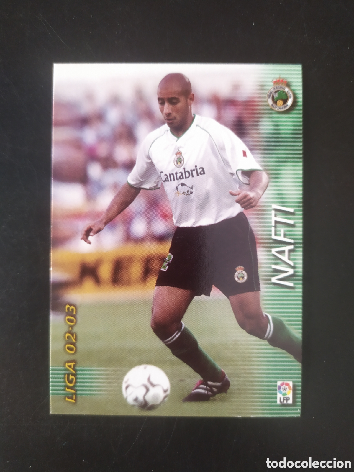 Cromos de f&uacute;tbol: Megafichas 2002 2003 02 03 panini Nafti n&deg; 225 Racing Santander megacracks