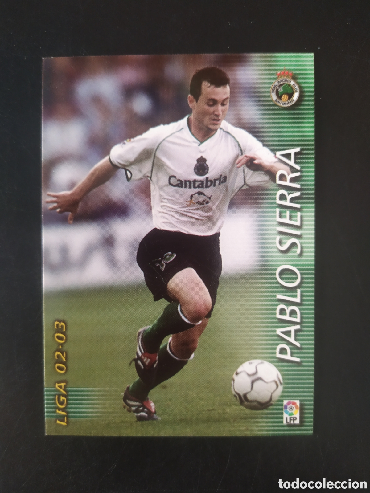 Cromos de f&uacute;tbol: Megafichas 2002 2003 02 03 panini Pablo Sierra n&ordm; 228 Racing Santander megacracks