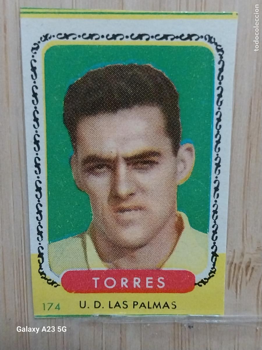 Cromos de f&uacute;tbol: TORRES LAS PALMAS ED BRUGUERA CAMPEONES ESTE A&Ntilde;O 1955 55 56 CROMO 174 ORIGINAL SIN PEGAR NUNCA