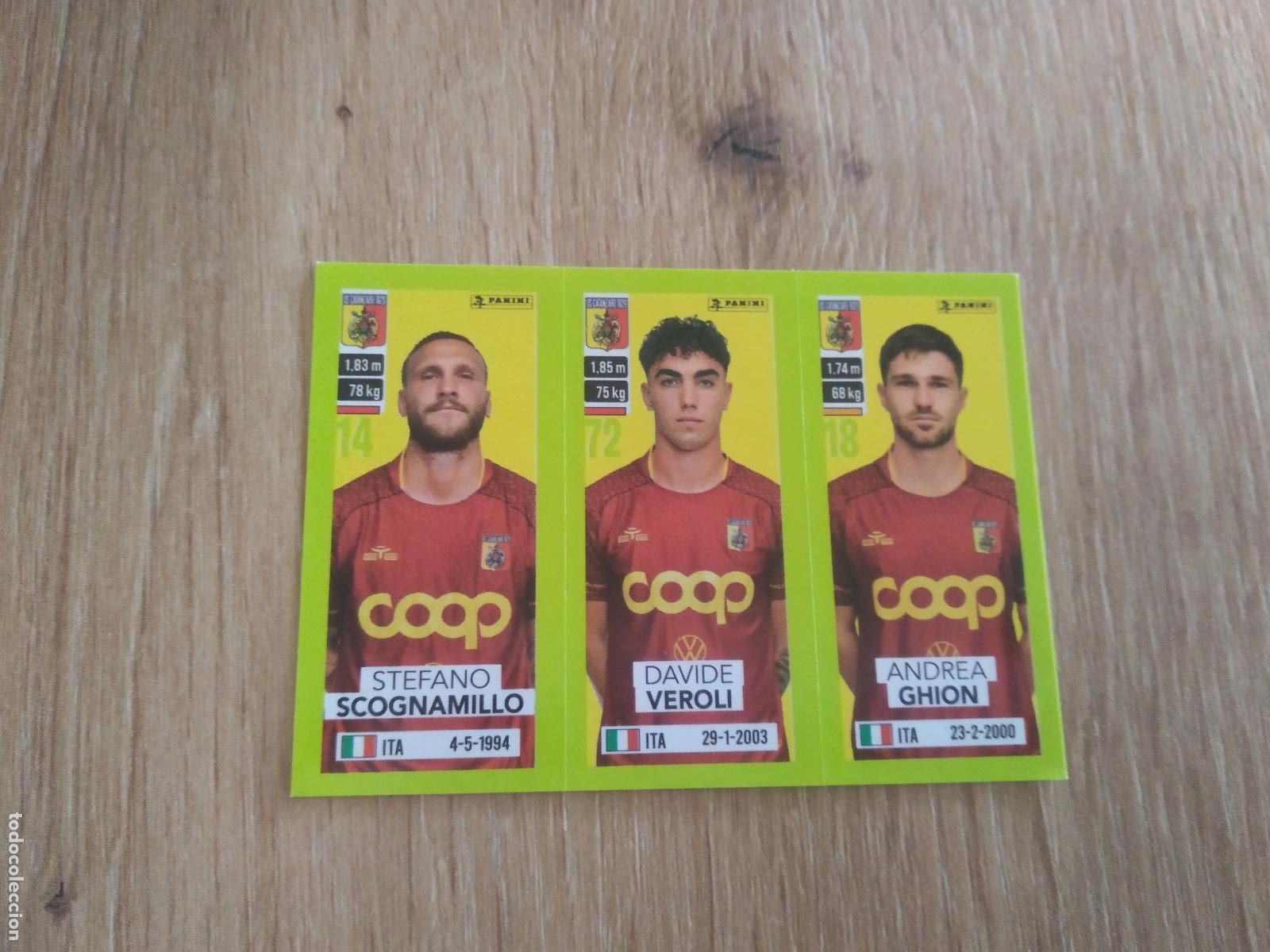 Cromos de f&uacute;tbol: 538 SCOGNAMILLO VEROLI GHION CATANZARO CROMO FUTBOL PANINI LIGA ITALIA 23-24 CALCIATORI 2023-2024