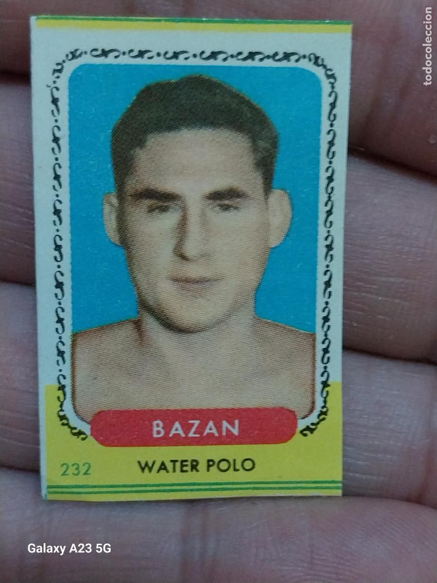 Cromos de f&uacute;tbol: BAZAN WATER POLO ED BRUGUERA CAMPEONES ESTE A&Ntilde;O 1955 55 56 CROMO 232 ORIGINAL SIN PEGAR NUNCA