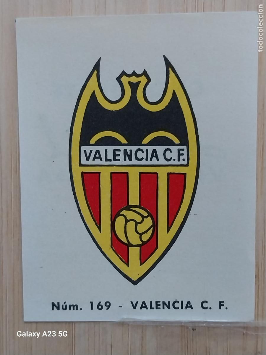 Cromos de f&uacute;tbol: VALENCIA ESCUDO LIGA 1967 67 68 CROMO 169 PROMO CHOCOLATE LLORET VILLAJOYOSA