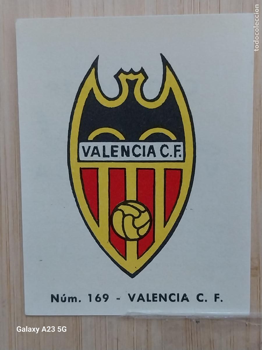 Cromos de f&uacute;tbol: VALENCIA ESCUDO LIGA 1967 67 68 CROMO 169 PROMO CHOCOLATE LLORET VILLAJOYOSA ********