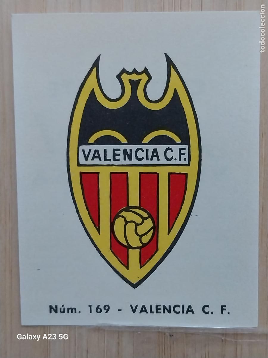 Cromos de f&uacute;tbol: VALENCIA ESCUDO LIGA 1967 67 68 CROMO 169 PROMO CHOCOLATE LLORET VILLAJOYOSA *******