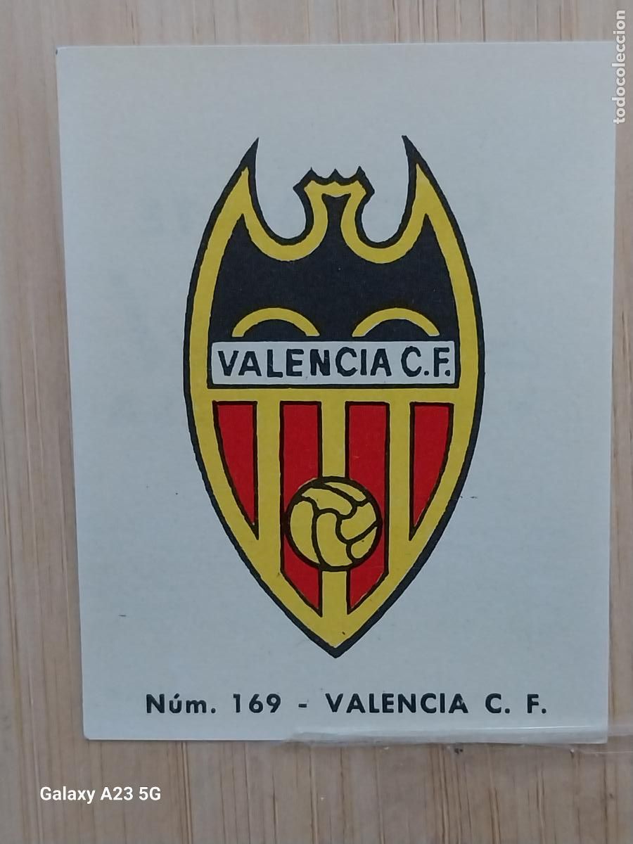 Cromos de f&uacute;tbol: VALENCIA ESCUDO LIGA 1967 67 68 CROMO 169 PROMO CHOCOLATE LLORET VILLAJOYOSA ******