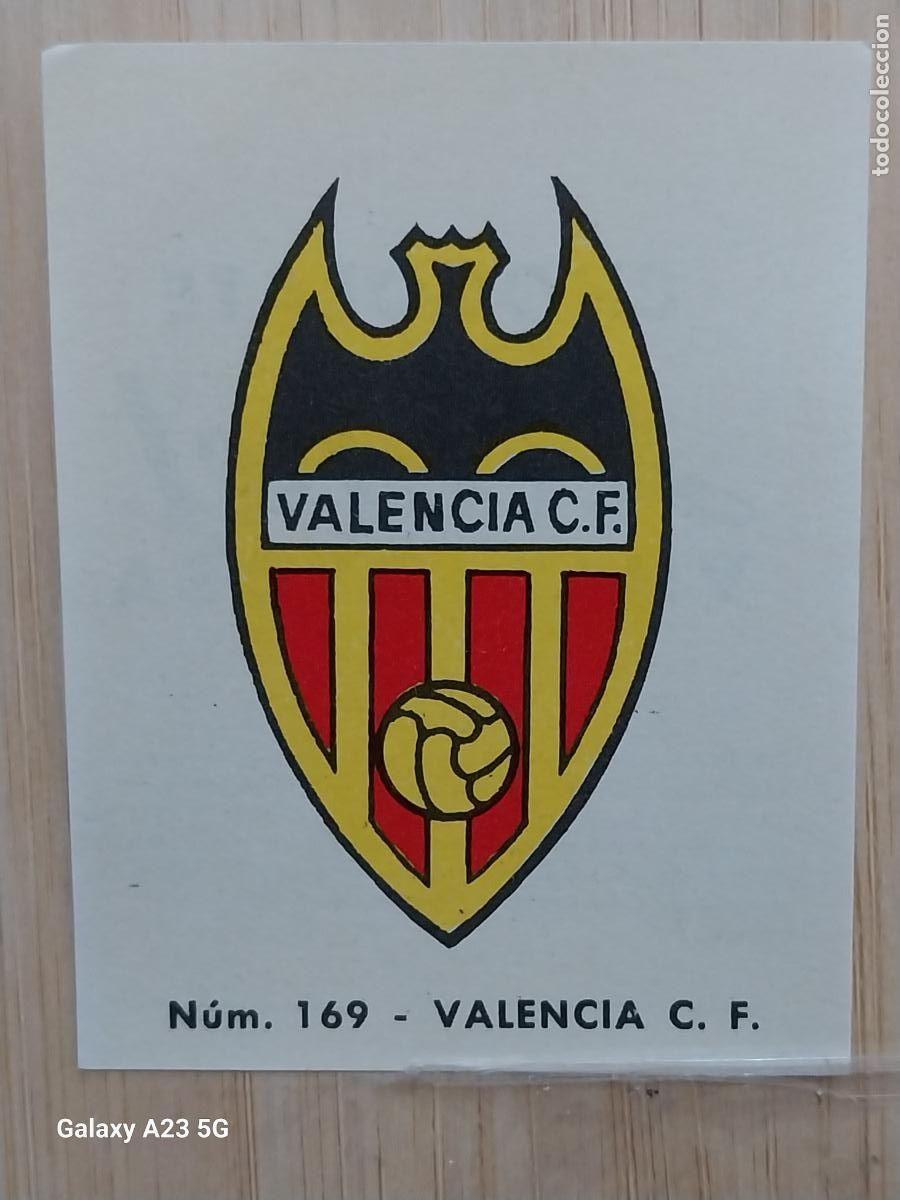 Cromos de f&uacute;tbol: VALENCIA ESCUDO LIGA 1967 67 68 CROMO 169 PROMO CHOCOLATE LLORET VILLAJOYOSA *****