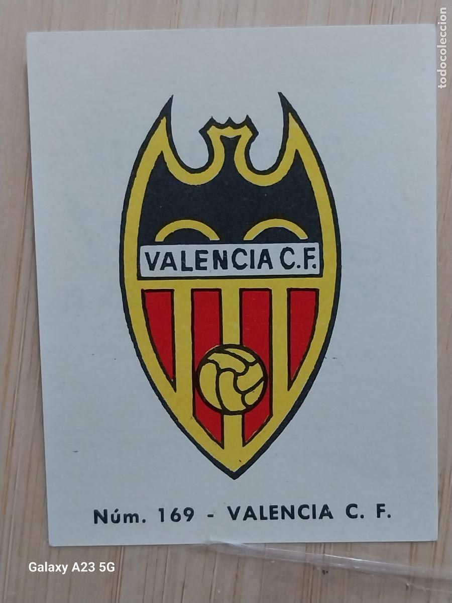 Cromos de f&uacute;tbol: VALENCIA ESCUDO LIGA 1967 67 68 CROMO 169 PROMO CHOCOLATE LLORET VILLAJOYOSA ****