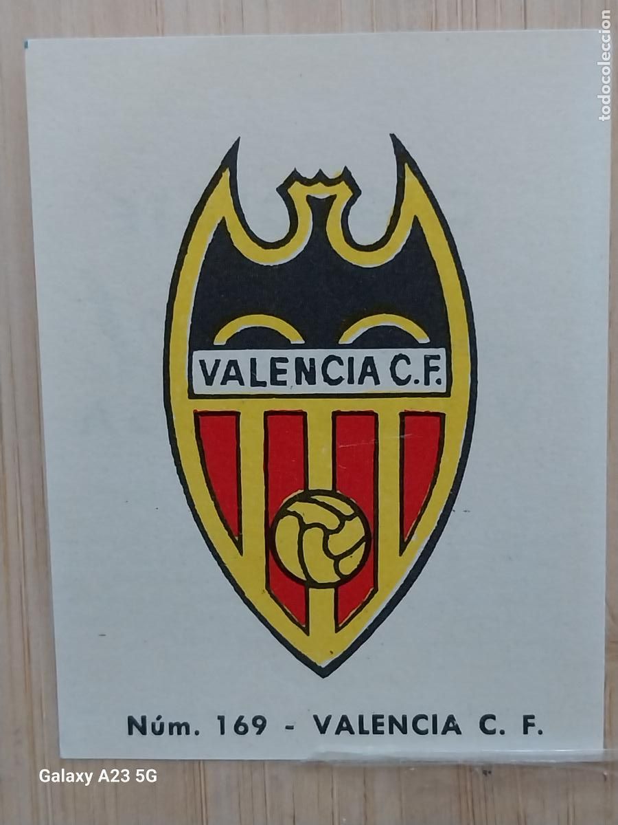Cromos de f&uacute;tbol: VALENCIA ESCUDO LIGA 1967 67 68 CROMO 169 PROMO CHOCOLATE LLORET VILLAJOYOSA **