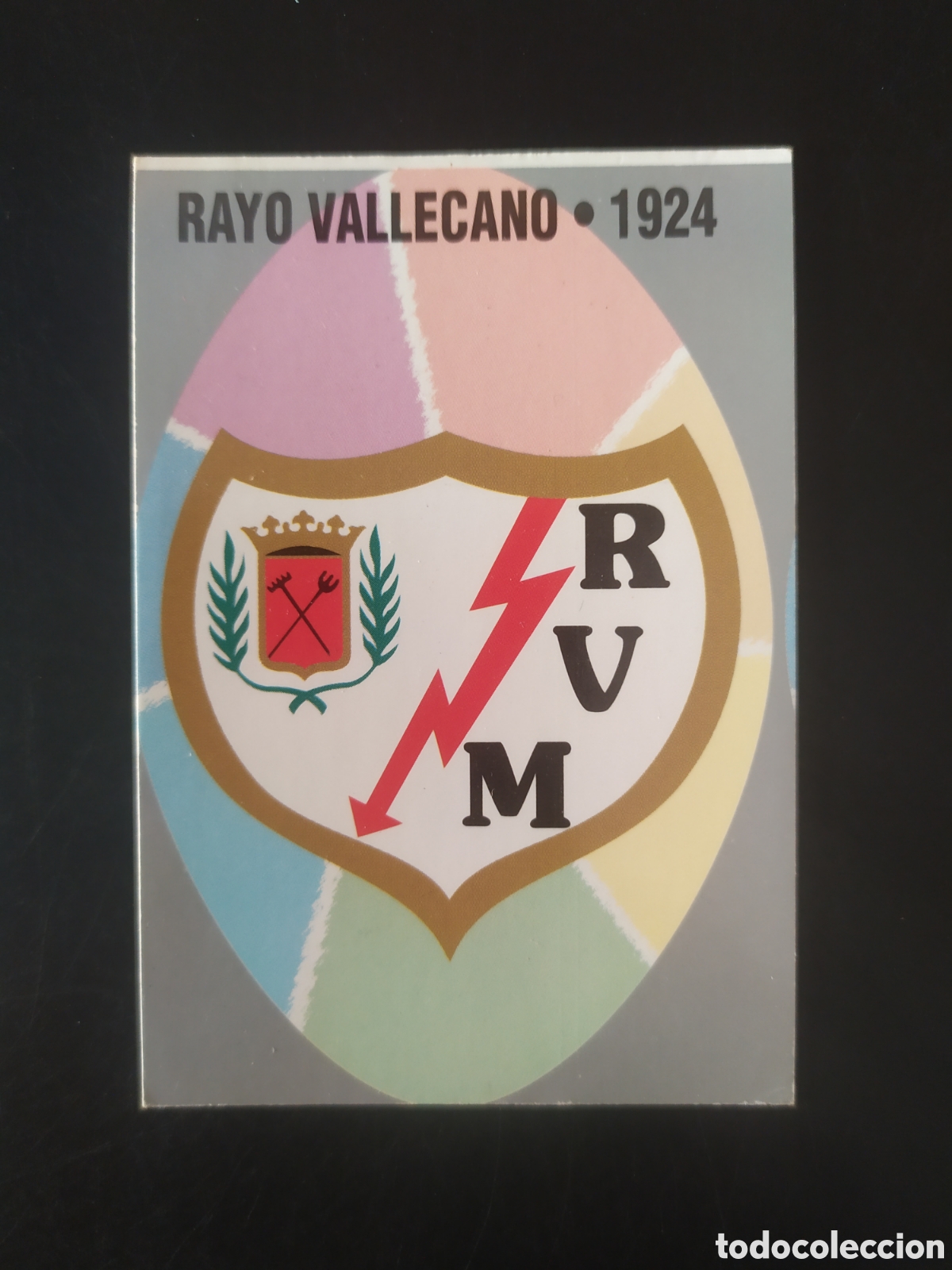 Cromos de f&uacute;tbol: Mundicromo fichas liga 1997 1998 97 98 escudo n&deg; 446 Rayo Vallecano