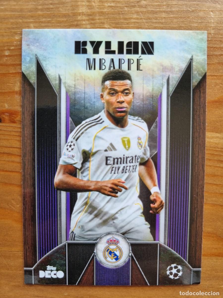 Cromos de f&uacute;tbol: Kylian MBAPP&Eacute; (Real Madrid CF) CURRENT STARS. Topps Deco 2024 2025 24 25