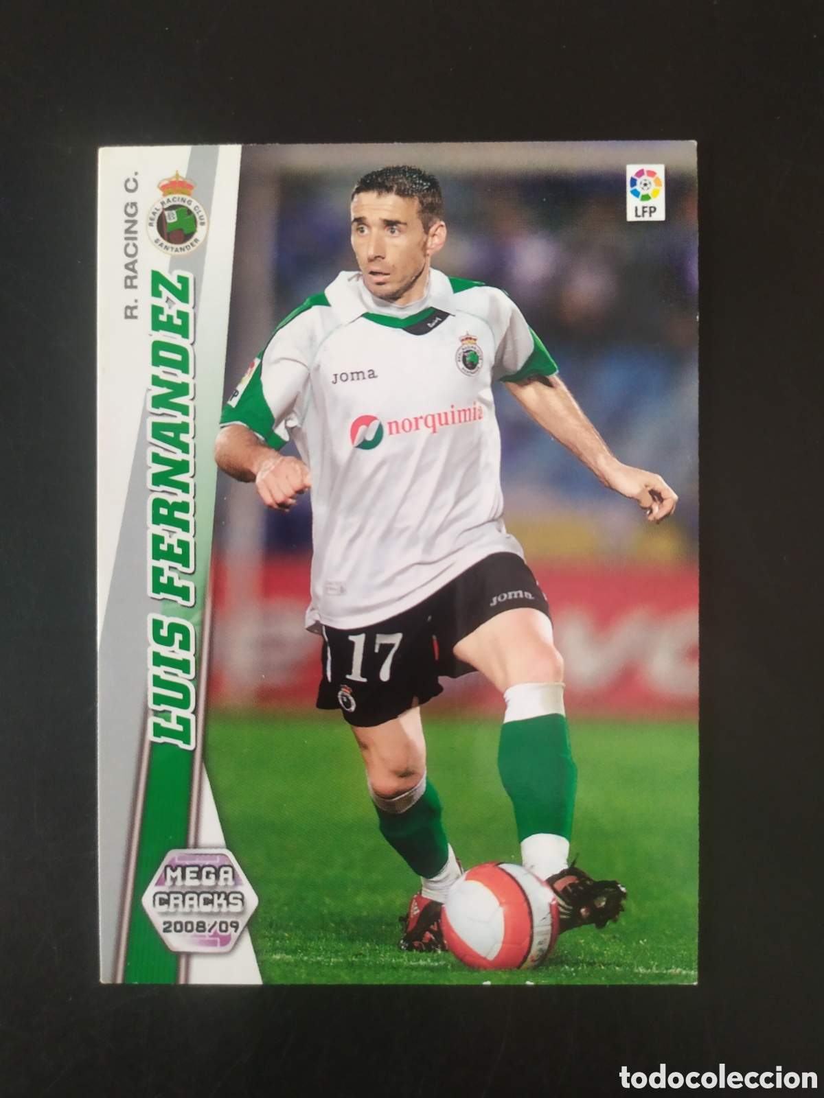 Cromos de f&uacute;tbol: Megacracks 2008 2009 08 09 panini Luis Fernandez n&deg; 243 Racing Santander