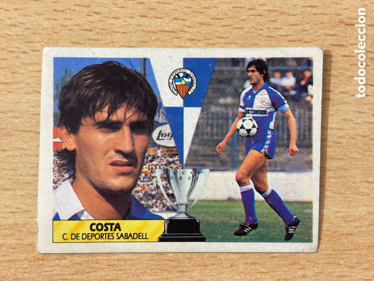 Cromos de f&uacute;tbol: Costa baja CD Sabadell Ediciones Este 87 88 sin pegar