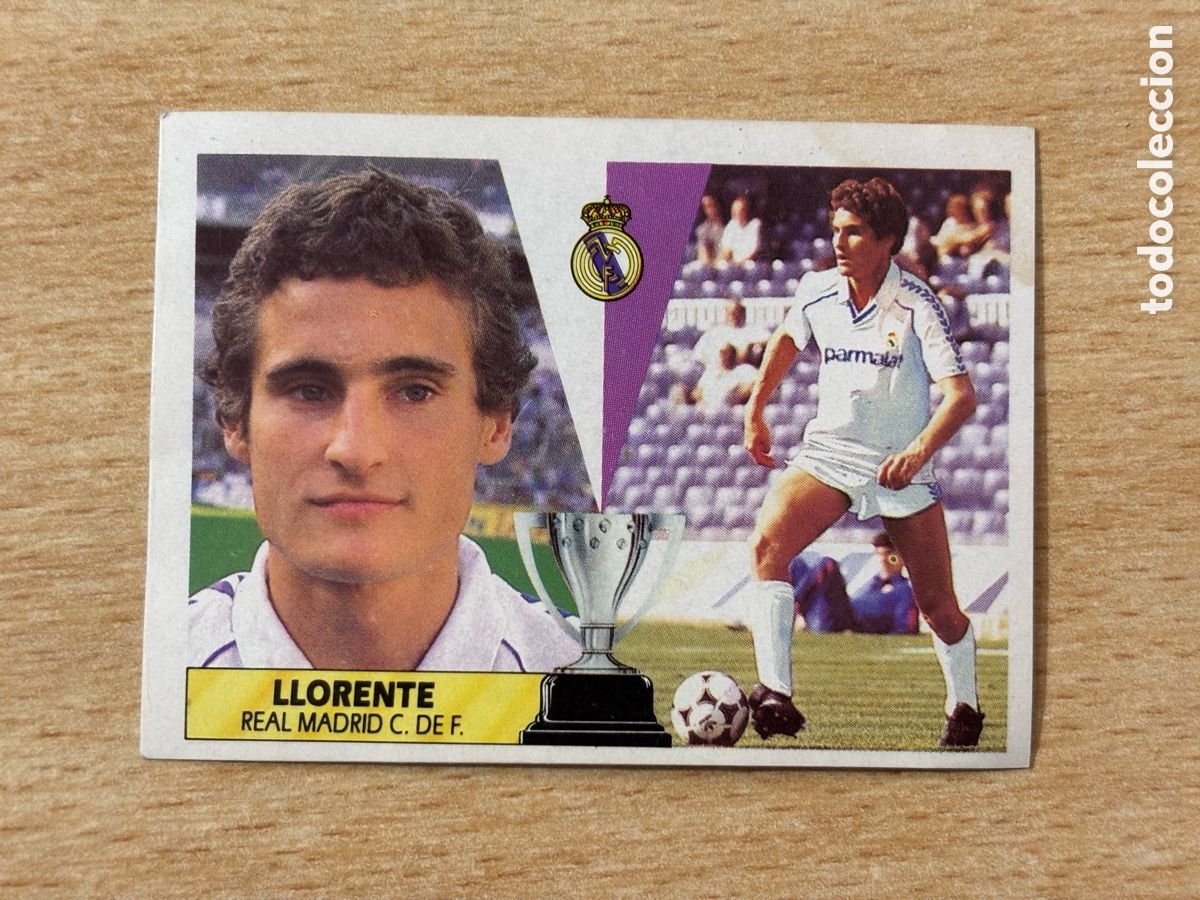 Cromos de f&uacute;tbol: Llorente Fichaje 8 Real Madrid Ediciones Este 87 88 sin pegar