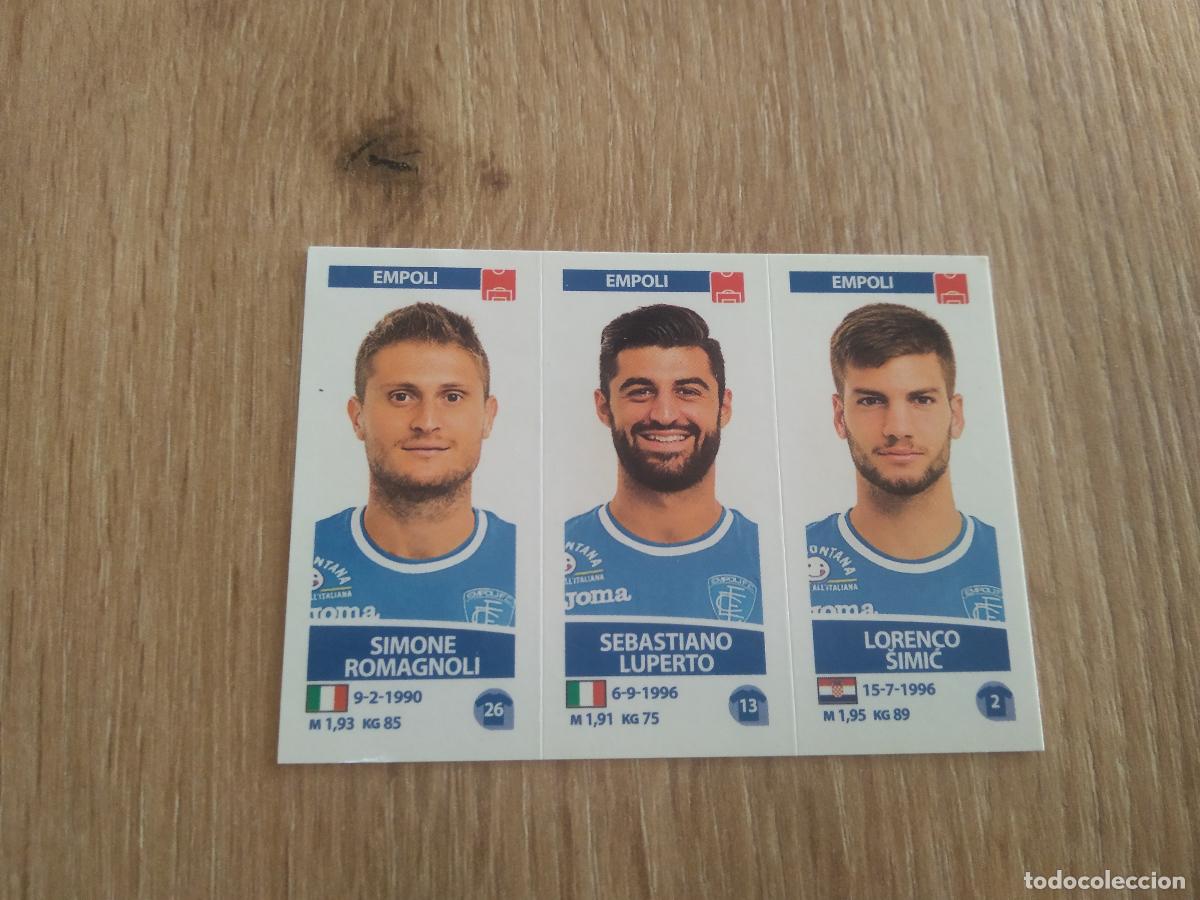 Cromos de f&uacute;tbol: 628 ROMAGNOLI LUPERTO SIMIC EMPOLI CROMO FUTBOL PANINI LIGA ITALIA 17-18 CALCIATORI 2017-2018