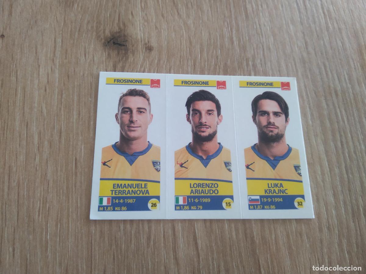 Cromos de f&uacute;tbol: 643 TERRANOVA ARIAUDO KRAJNC FROSINONE CROMO FUTBOL PANINI LIGA ITALIA 17-18 CALCIATORI 2017-2018