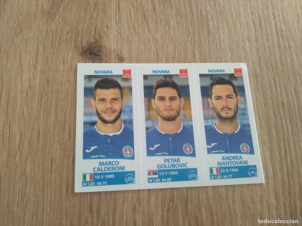 Cromos de f&uacute;tbol: 650 CALDERONI GOLUBOVIC MANTOVANI NOVARA CROMO FUTBOL PANINI LIGA ITALIA 17-18 CALCIATORI 2017-2018