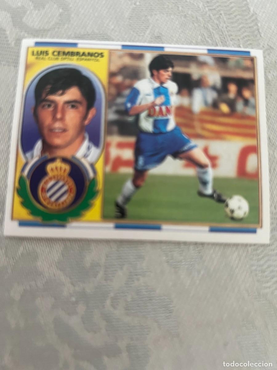 Cromos de f&uacute;tbol: LUIS CEMBRANOS ESPA&Ntilde;OL SIN PEGAR LIGA ESTE 1996 1997