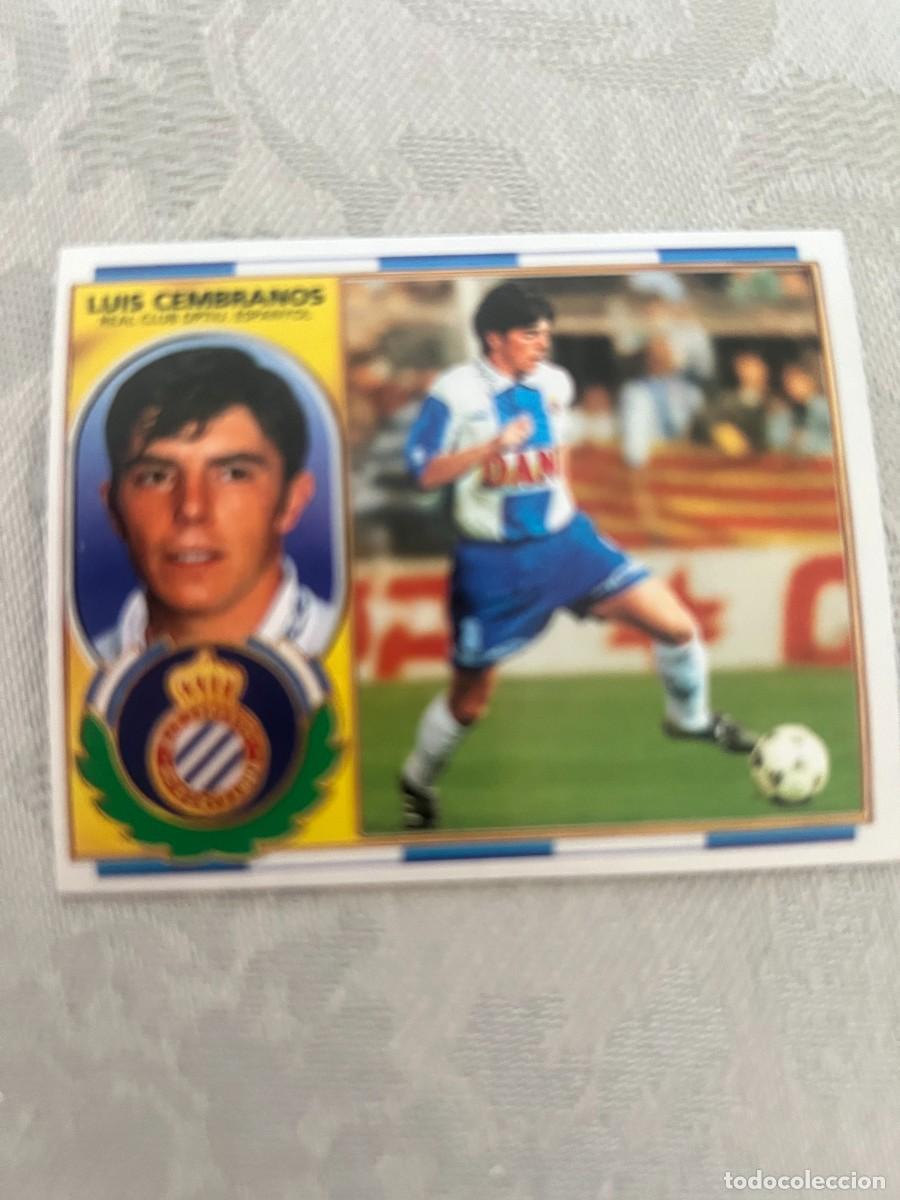 Cromos de f&uacute;tbol: LUIS CEMBRANOS ESPA&Ntilde;OL SIN PEGAR LIGA ESTE 1996 1997