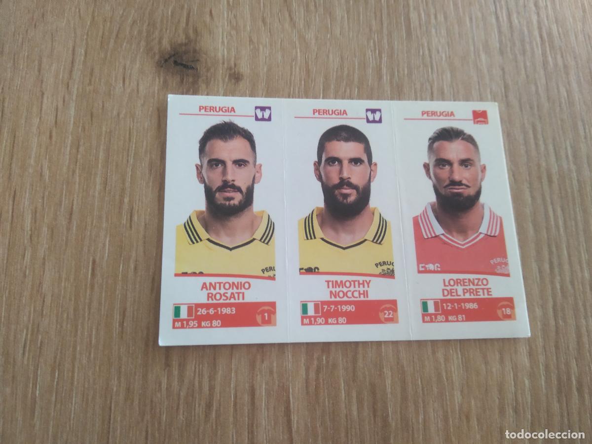 Cromos de f&uacute;tbol: 672 ROSATI NOCCHI DEL PRETE PERUGIA CROMO FUTBOL PANINI LIGA ITALIA 17-18 CALCIATORI 2017-2018