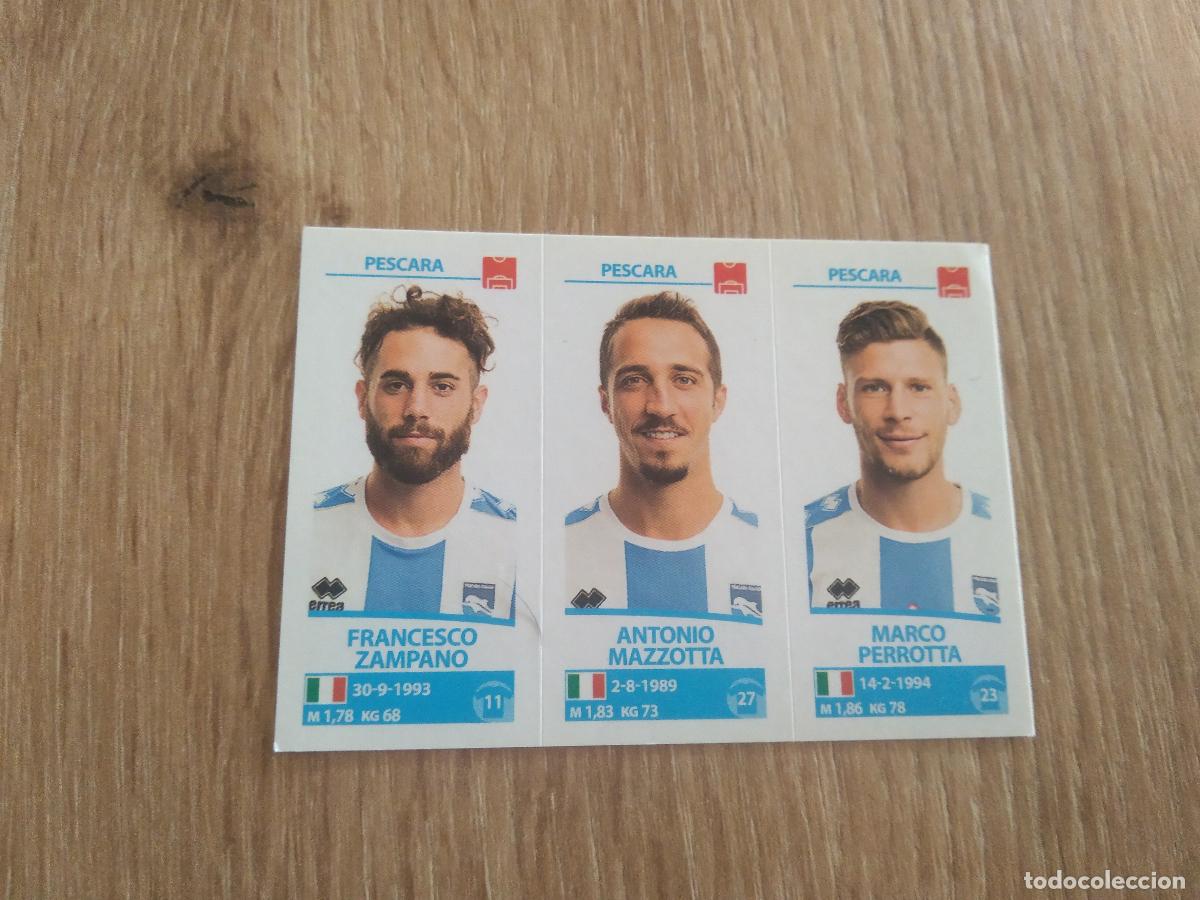 Cromos de f&uacute;tbol: 681 ZAMPANO MAZZOTTA PERROTTA PESCARA CROMO FUTBOL PANINI LIGA ITALIA 17-18 CALCIATORI 2017-2018