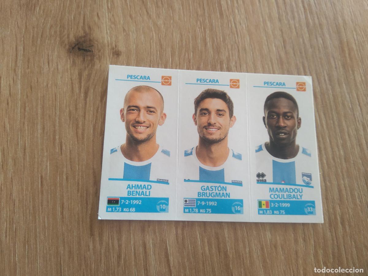 Cromos de f&uacute;tbol: 682 BENALI BRUGMAN COULIBALY PESCARA CROMO FUTBOL PANINI LIGA ITALIA 17-18 CALCIATORI 2017-2018