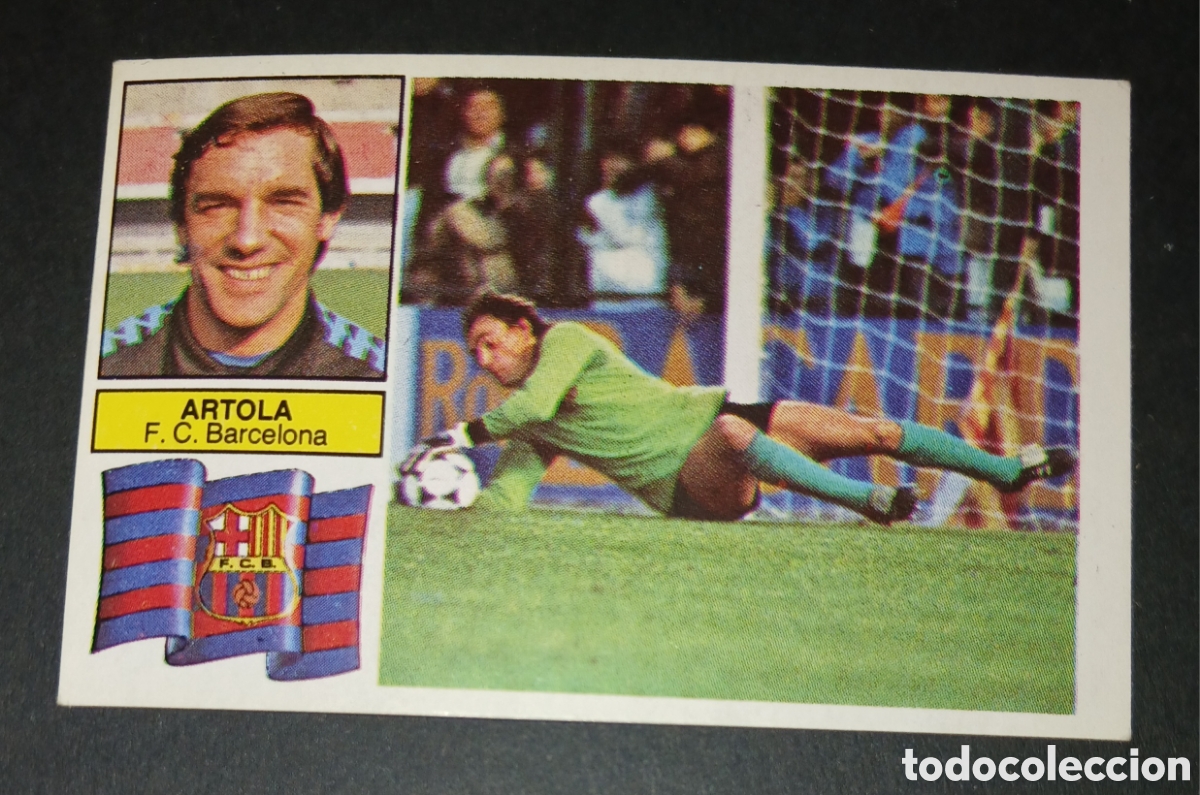 Cromos de f&uacute;tbol: Cromo Artola F. C. Barcelona Liga 82 83 1982 1983 Ediciones Este sin pegar nunca pegado