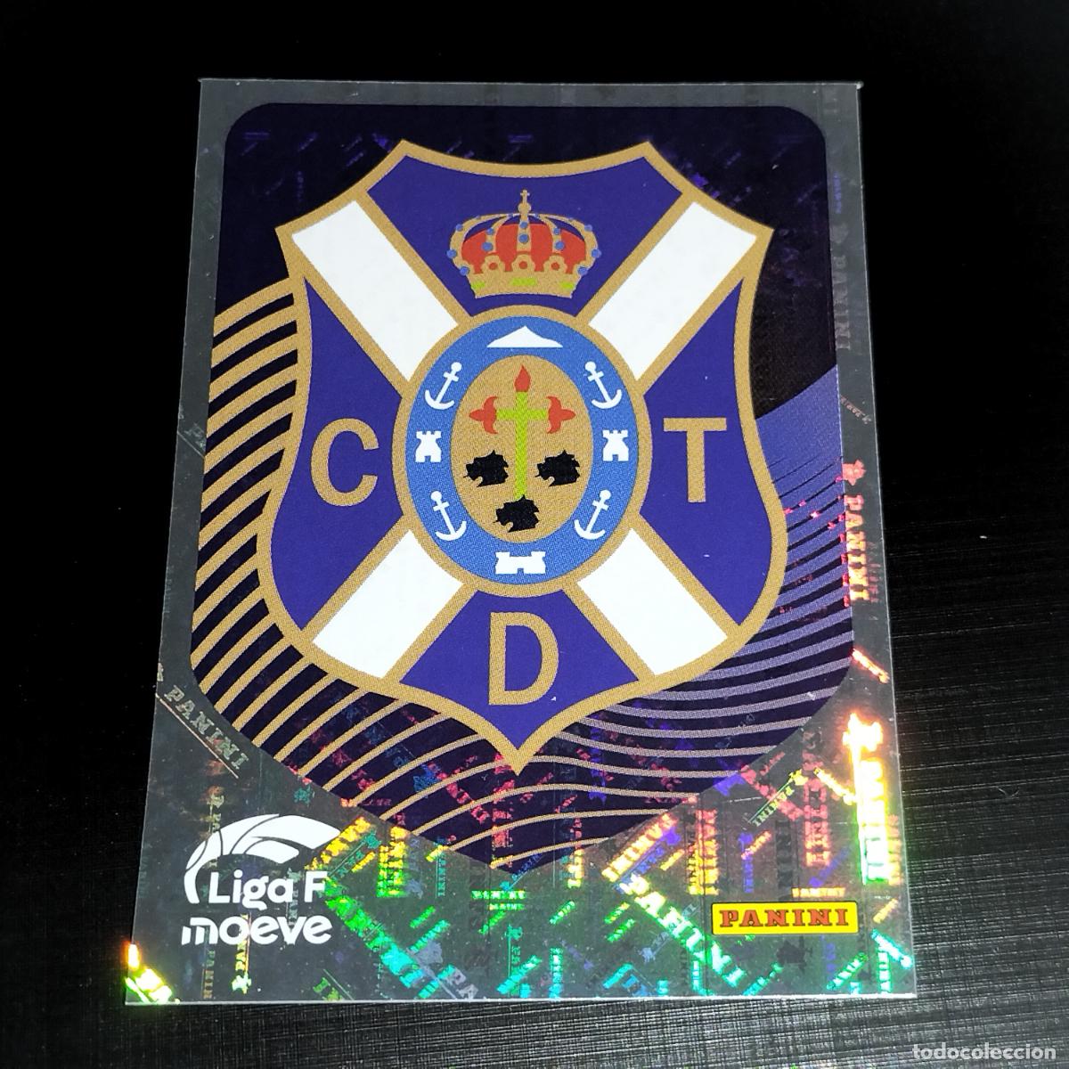 Cromos de f&uacute;tbol: 102 ESCUDO LOGO COSTA ADEJE TENERIFE CROMOS LIGA F MOEVE FEMENINA PANINI 2025 2026 25 26