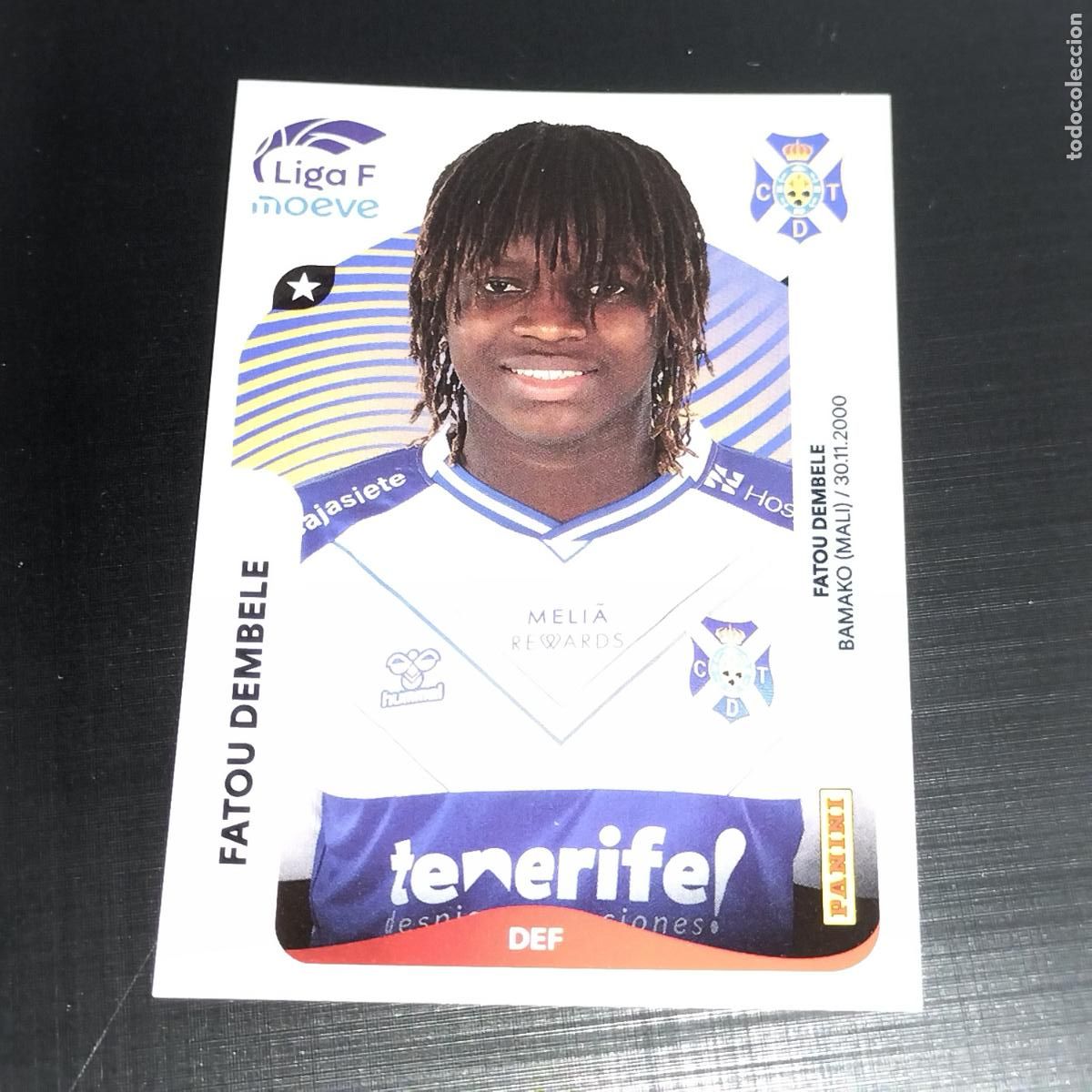 Cromos de f&uacute;tbol: 108 FATOU DEMBELE COSTA ADEJE TENERIFE CROMOS LIGA F MOEVE FEMENINA PANINI 2025 2026 25 26