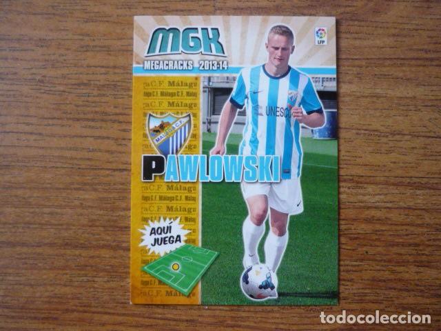 Football Stickers: MEGACRACKS 2013 2014 PANINI N&ordm; 232 BIS PAWLOWSKI (MALAGA) - MGK FUTBOL CROMO 13 14