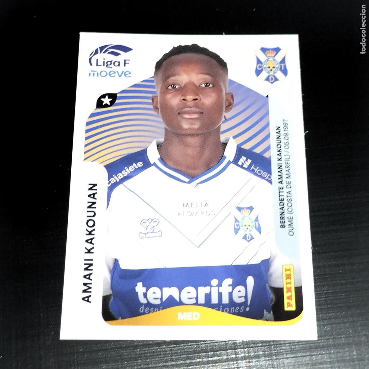 Football Stickers: 115 AMANI KAKOUNAN COSTA ADEJE TENERIFE CROMOS LIGA F MOEVE FEMENINA PANINI 2025 2026 25 26